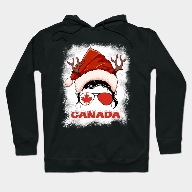 Canada girl, Canadian Christmas gift , Regalo Navidad Canada Hoodie by JayD World